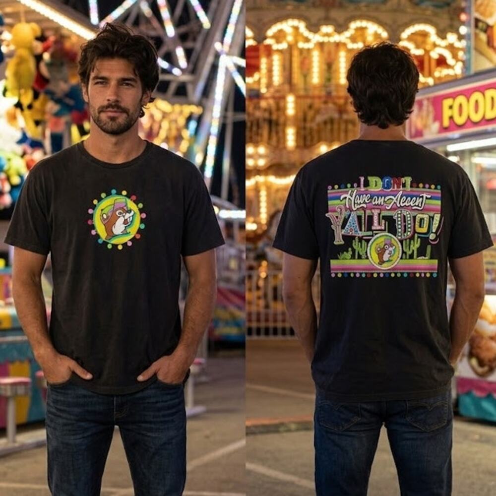 Bucees I Dont Have An Accent Yall Shirt Mens Large 42 44 Black Graphic Tee